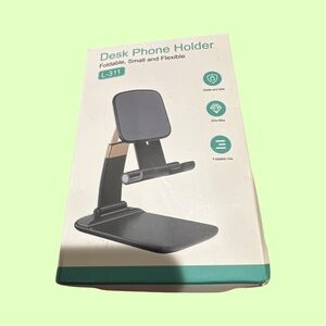 Black Desk Phone Holder